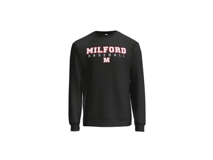 Milford Baseball Block Crewneck