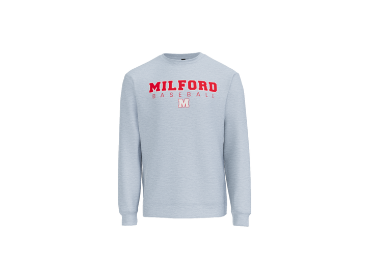 Milford Baseball Block Crewneck