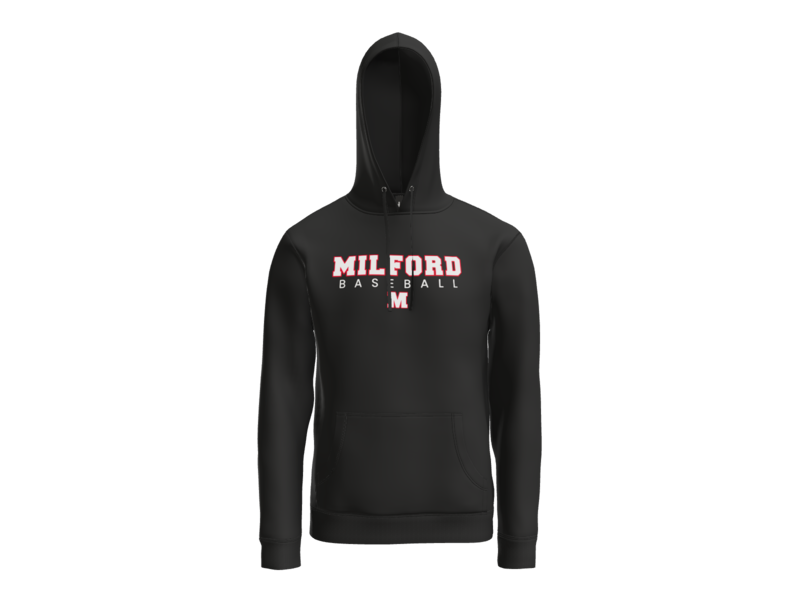 Milford Baseball Block Hoodie