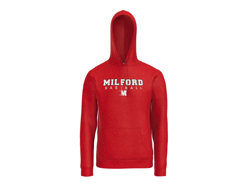 Milford Baseball Block Hoodie