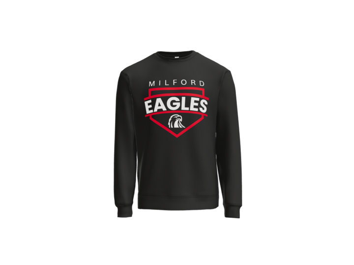 Milford Baseball Plate Crewneck