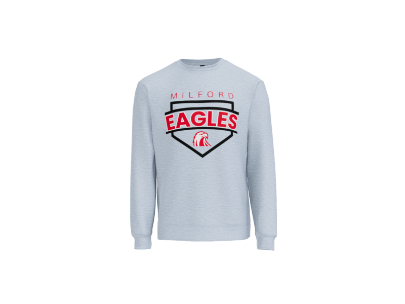 Milford Baseball Plate Crewneck