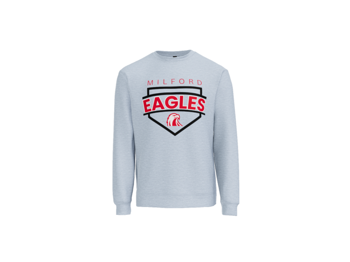 Milford Baseball Plate Crewneck