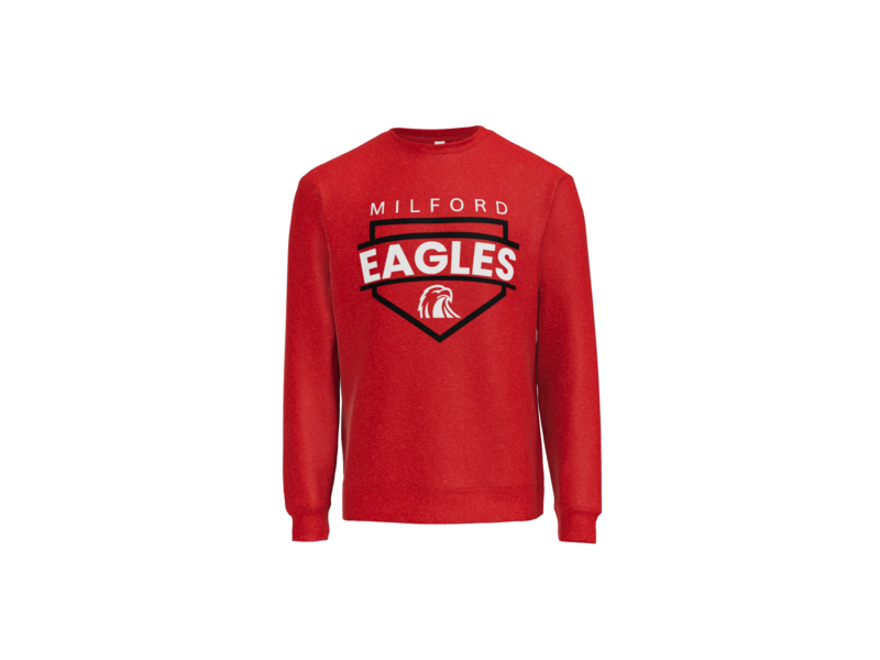 Milford Baseball Plate Crewneck
