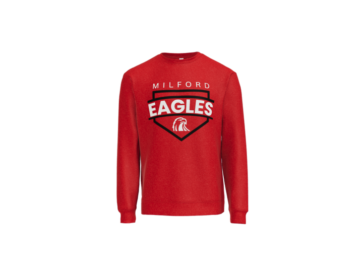 Milford Baseball Plate Crewneck
