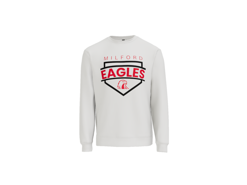 Milford Baseball Plate Crewneck