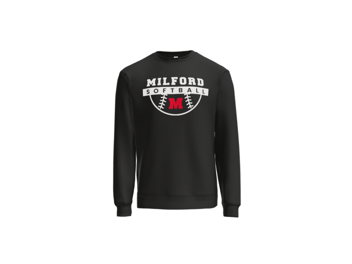 Milford Softball Ball Crewneck