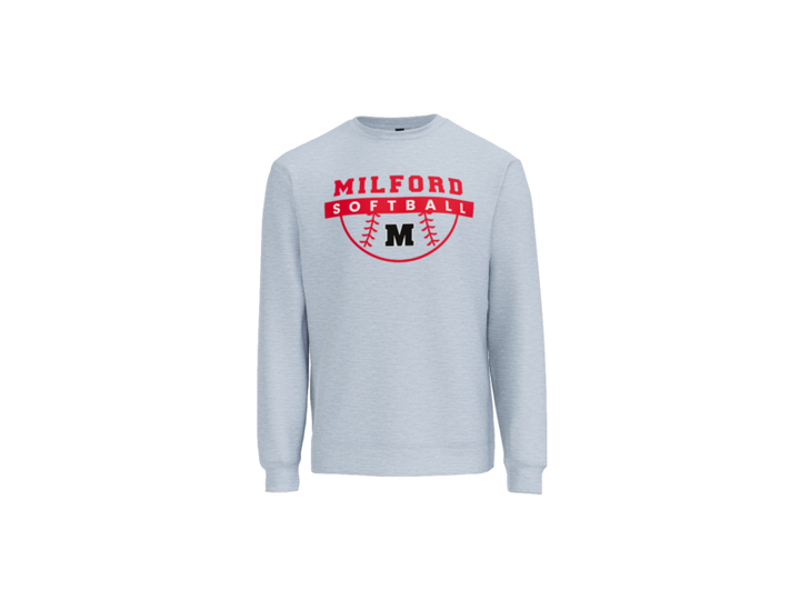 Milford Softball Ball Crewneck