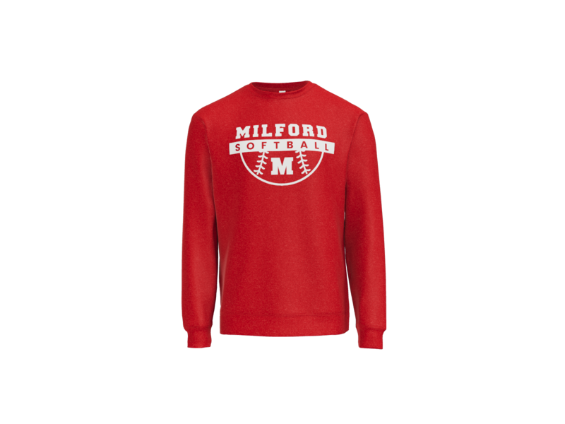 Milford Softball Ball Crewneck