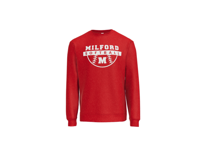 Milford Softball Ball Crewneck