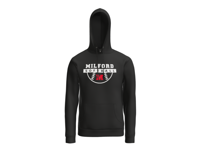 Milford Softball Ball Hoodie