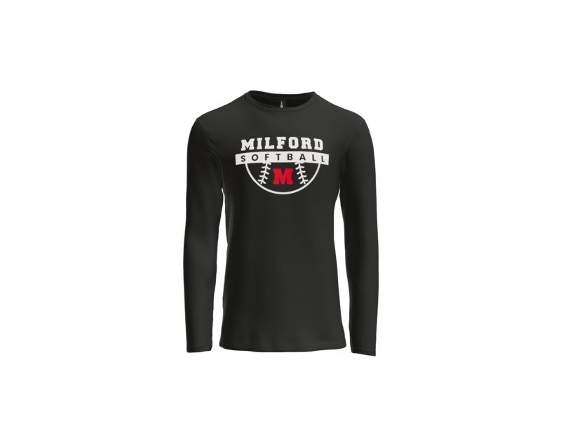 Milford Softball Ball Long Sleeve