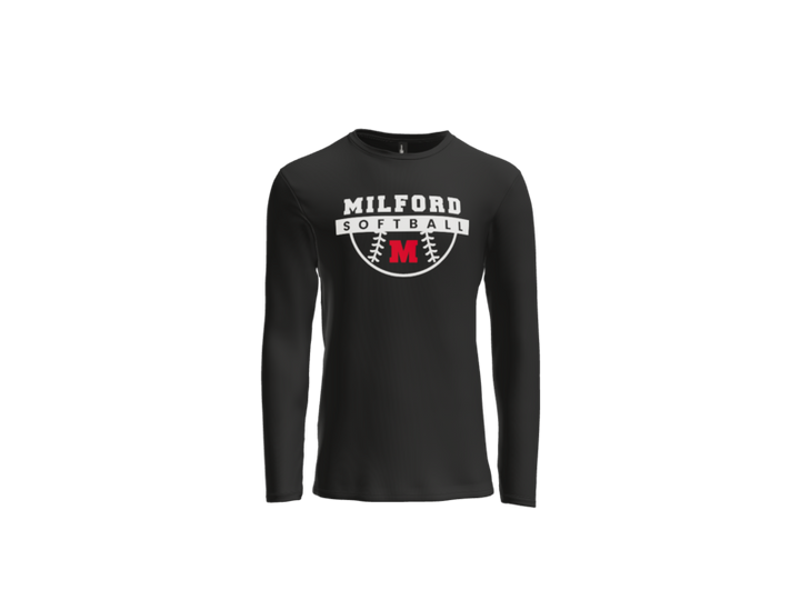 Milford Softball Ball Long Sleeve