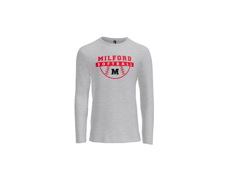 Milford Softball Ball Long Sleeve