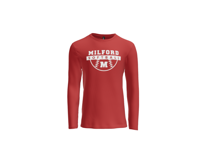 Milford Softball Ball Long Sleeve