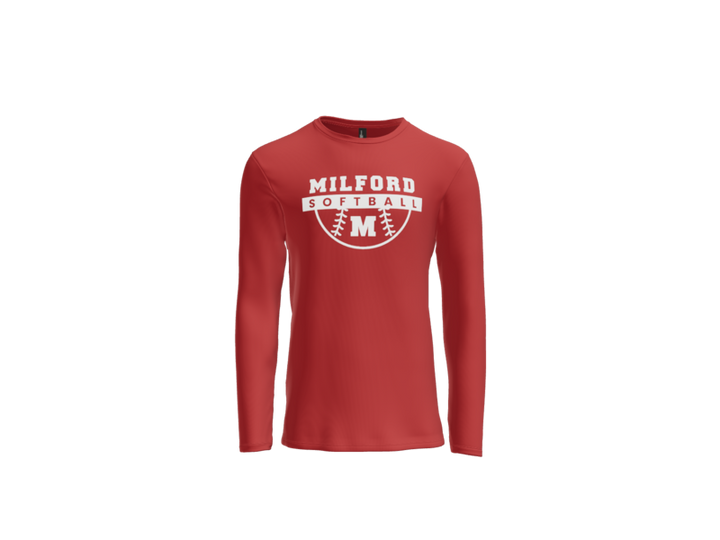 Milford Softball Ball Long Sleeve