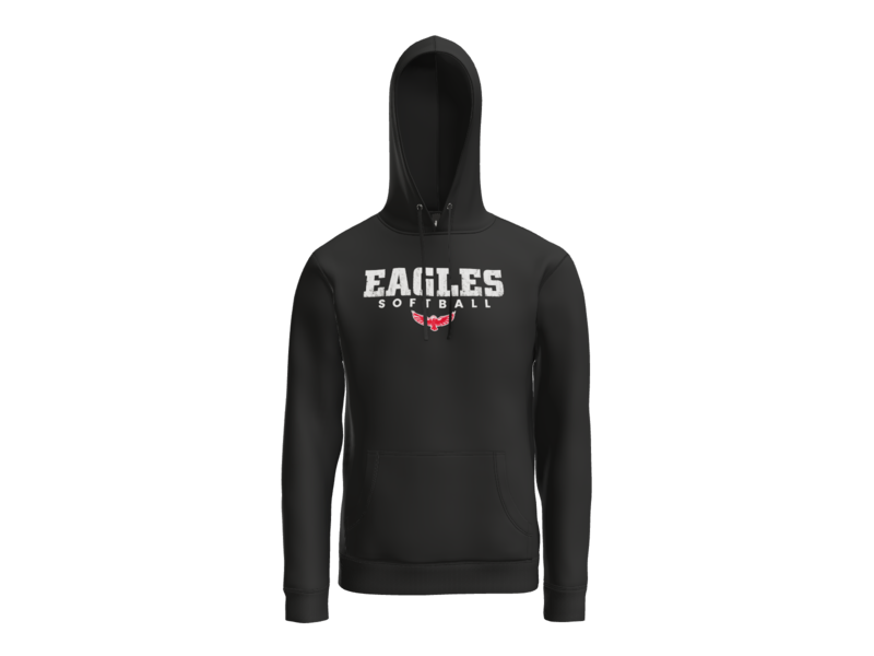 Milford Softball Grunge Hoodie