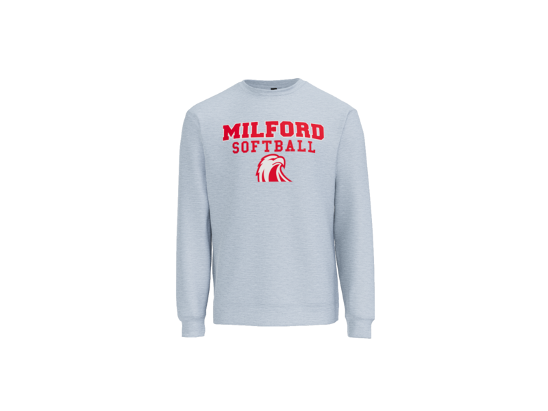 Milford Softball Stacked Crewneck