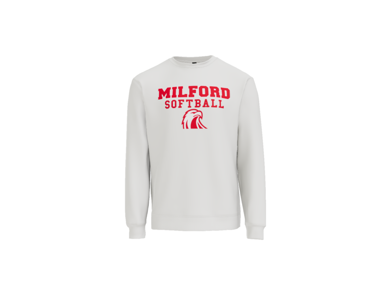 Milford Softball Stacked Crewneck