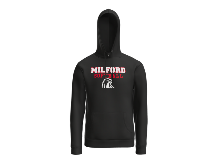 Milford Softball Stacked Hoodie