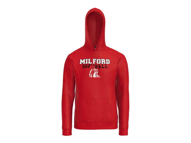 Milford Softball Stacked Hoodie