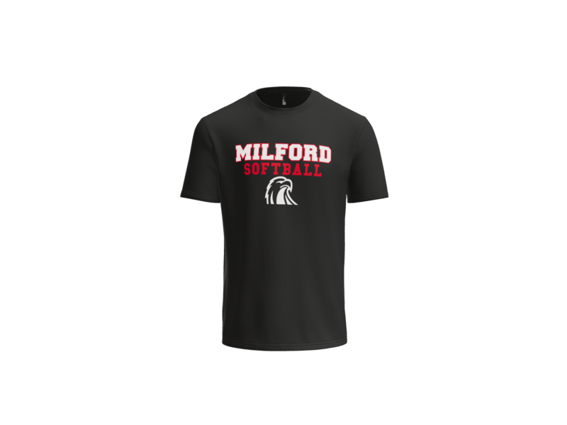 Milford Softball Stacked T-Shirt