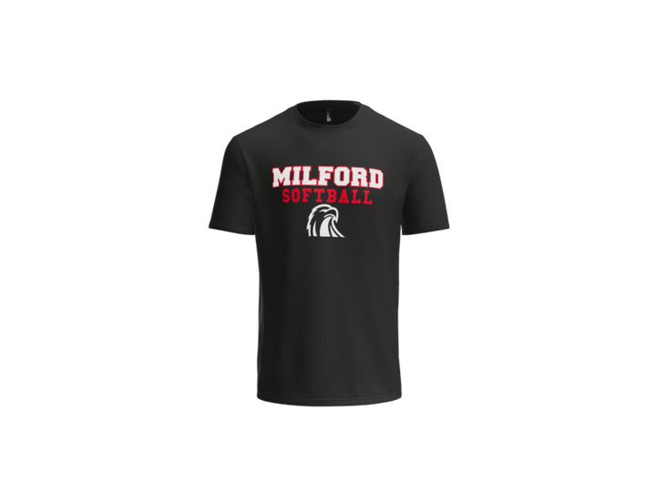 Milford Softball Stacked T-Shirt