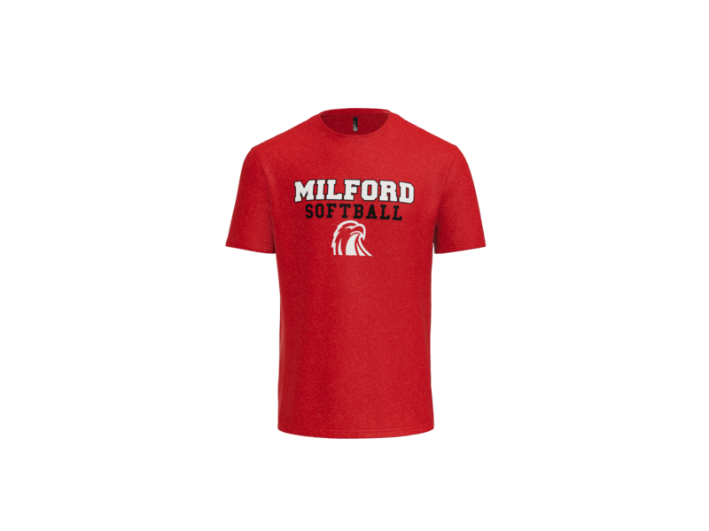 Milford Softball Stacked T-Shirt