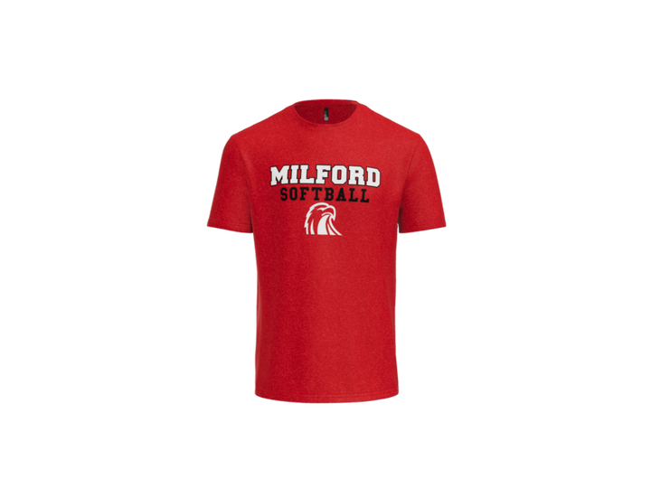 Milford Softball Stacked T-Shirt