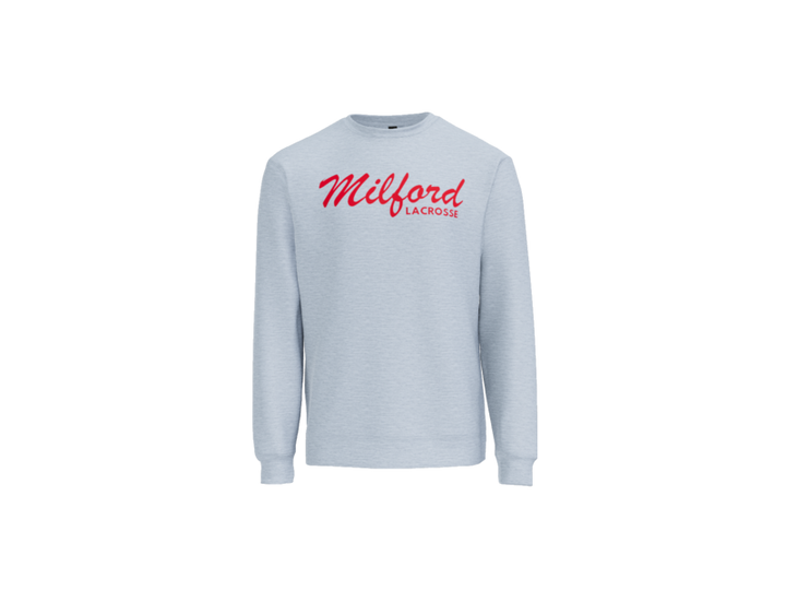 Milford Lacrosse Script Crewneck