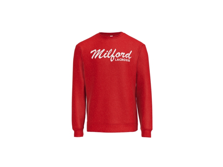 Milford Lacrosse Script Crewneck