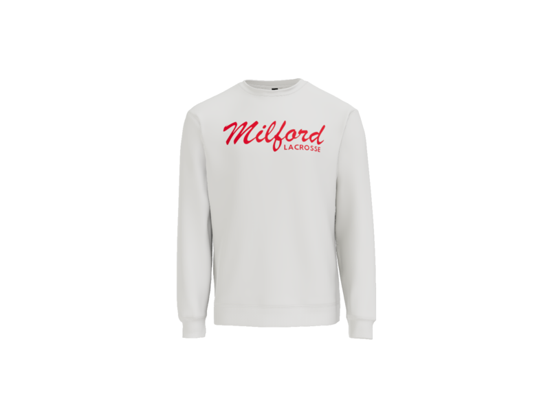 Milford Lacrosse Script Crewneck