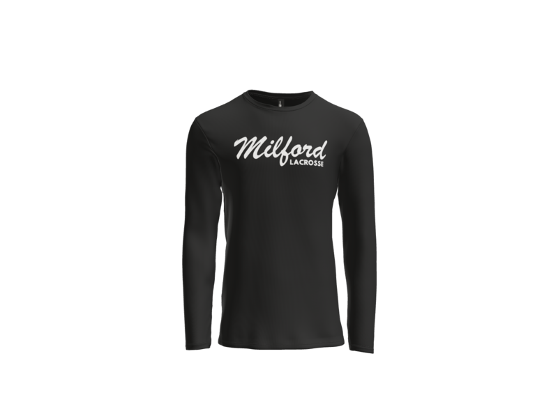 Milford Lacrosse Script Long Sleeve