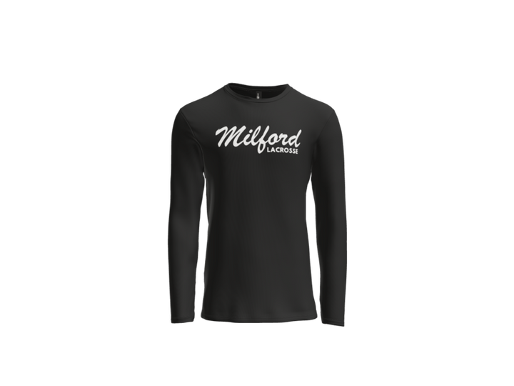 Milford Lacrosse Script Long Sleeve