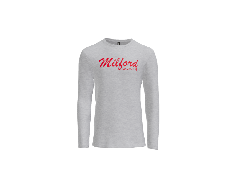 Milford Lacrosse Script Long Sleeve