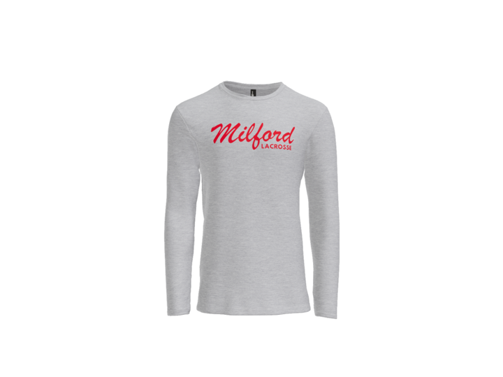 Milford Lacrosse Script Long Sleeve