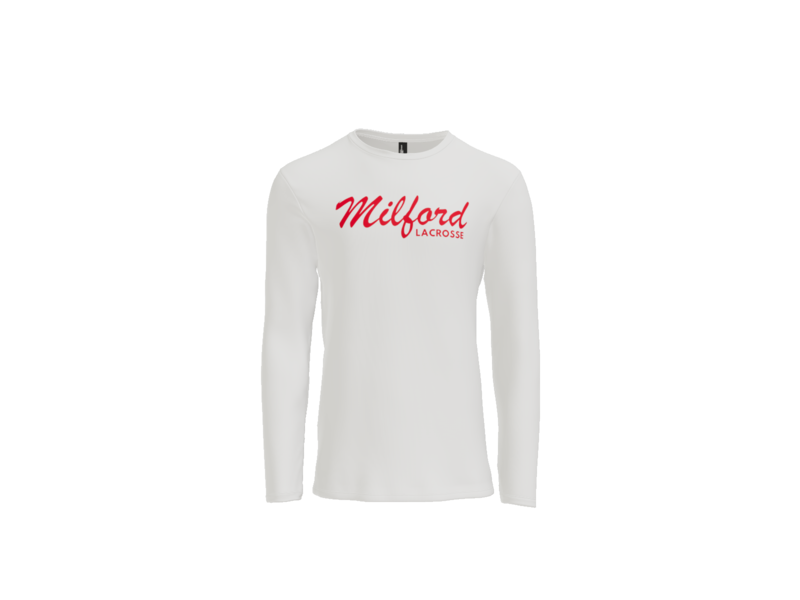 Milford Lacrosse Script Long Sleeve