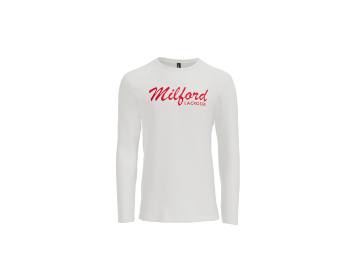 Milford Lacrosse Script Long Sleeve