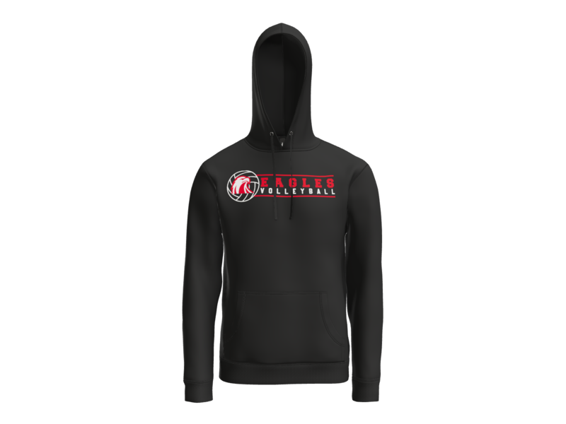 Milford Volleyball Emblem Hoodie