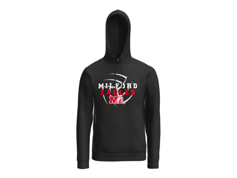Milford Volleyball Strike Hoodie