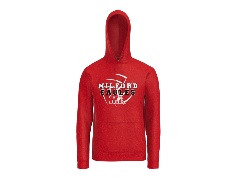 Milford Volleyball Strike Hoodie