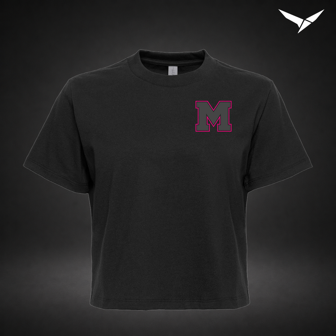 Night Court boxy-tee — black — Front