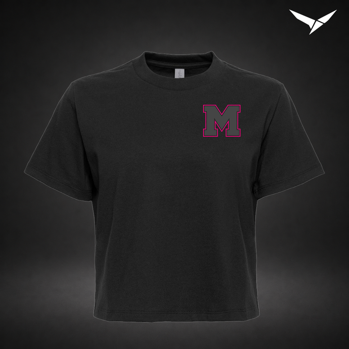 Night Court boxy-tee — black — Front