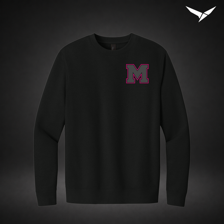 Night Court crewneck — black — Front