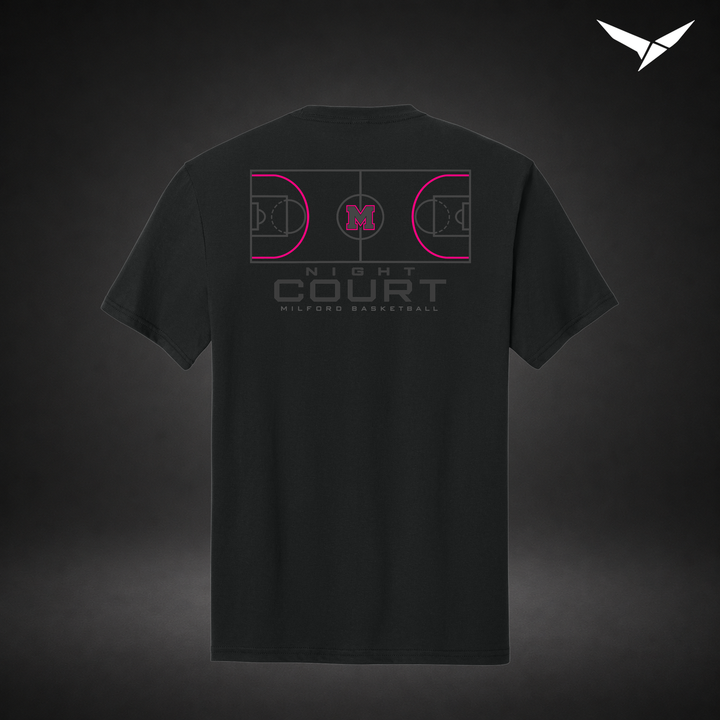 Night Court tee — black — Back