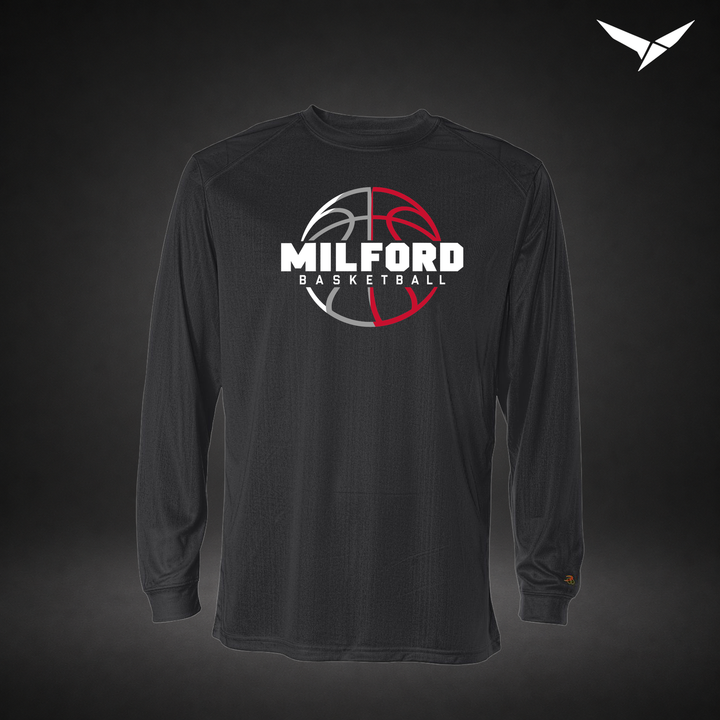 Next Gen long-sleeve-performance-tee — black — Front