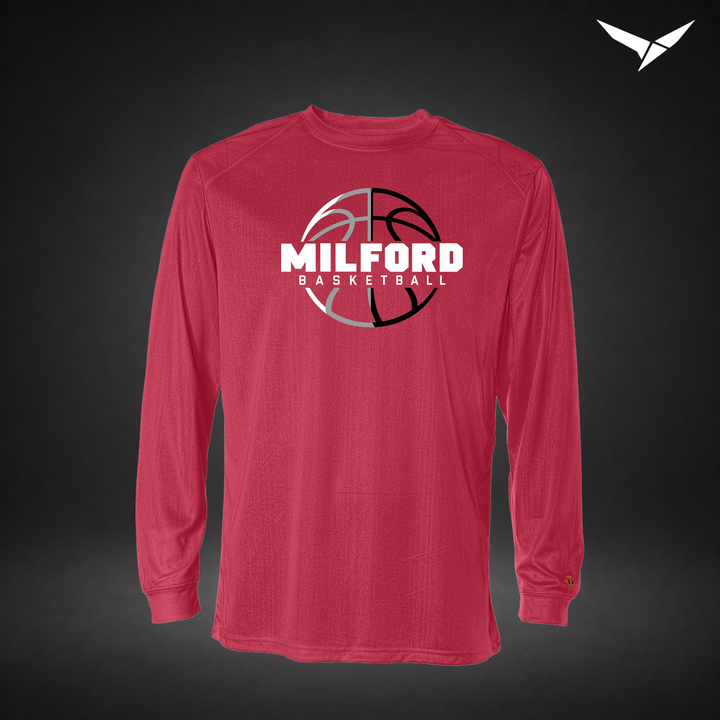 Next Gen long-sleeve-performance-tee — red — Front