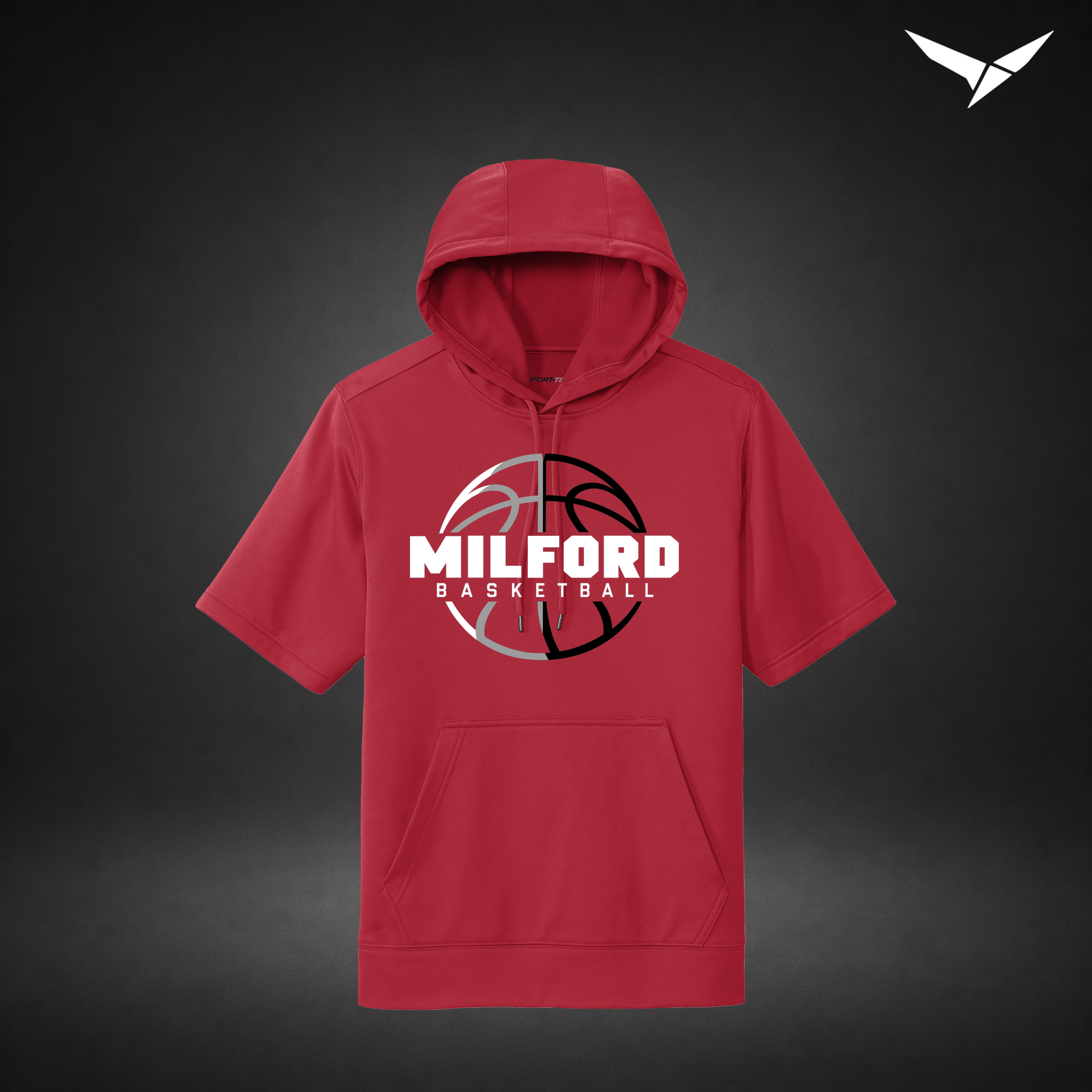 Next Gen short-sleeve-hoodie — red — Front