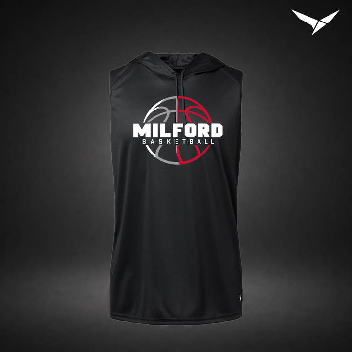 Next Gen sleeveless-hoodie — black — Front