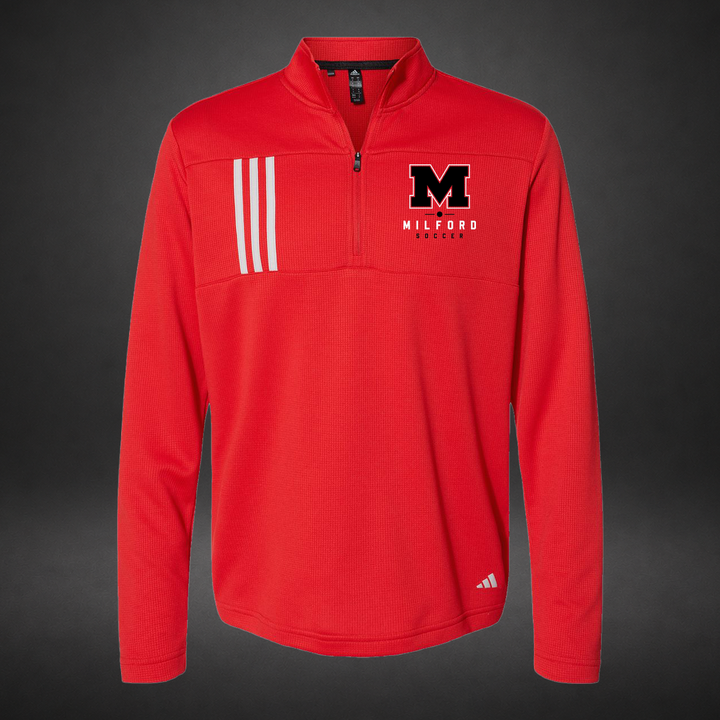 The Pitch quarterzip-performance — red